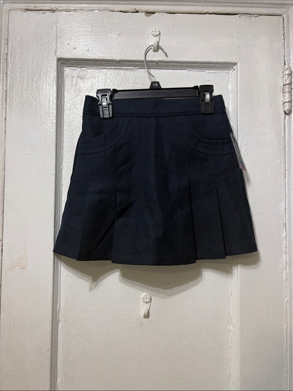 Nautica Navy Pleated Mini Skirt